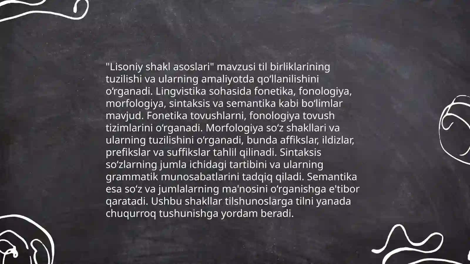 Lisoniy shakl asoslari 3
