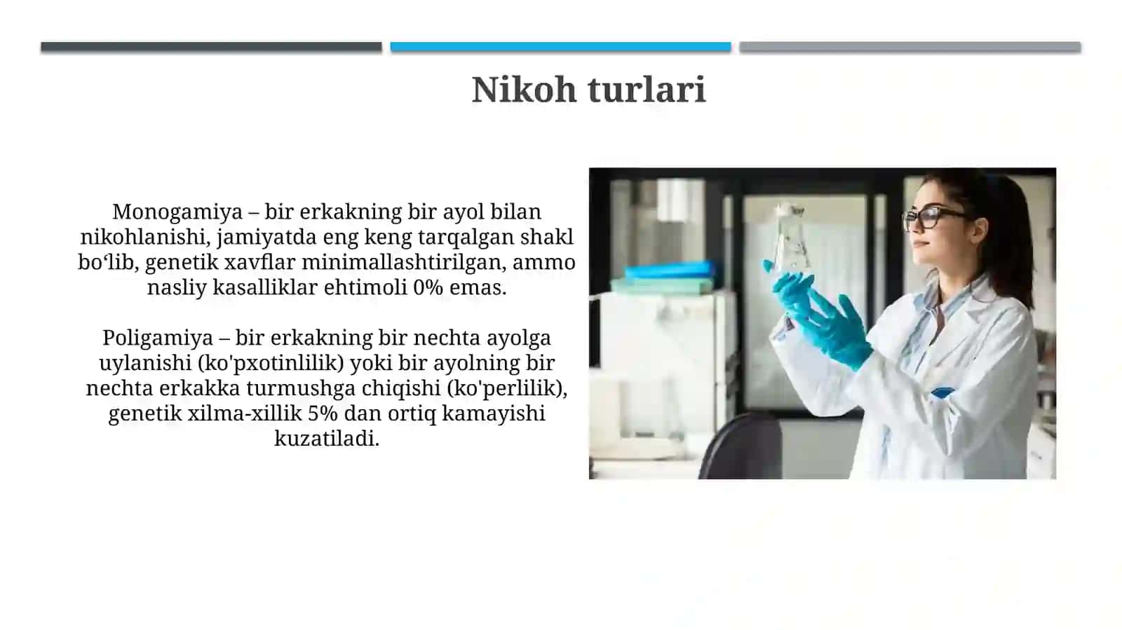 Nikoh tiplari va ularning tibbiy genetik tomonlari 3