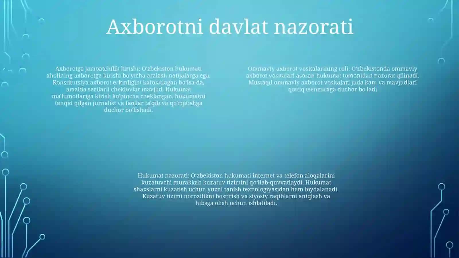 O'zbekistondagi Axborot Haqidagi Siyosiy Qarashlar 3