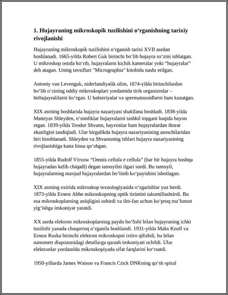 HUJAYRANING MIKROSKOP STRUKTURASINI OʻRGANISH 3