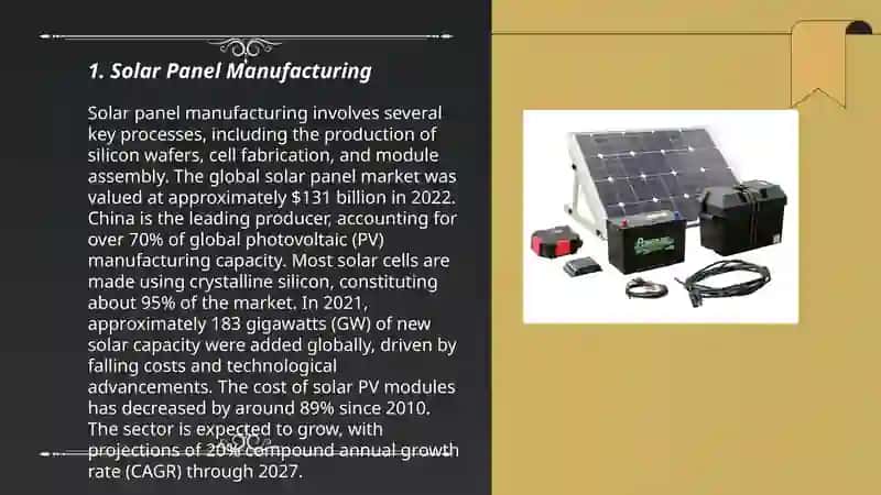Green Energy: Make and sell solar power. 3