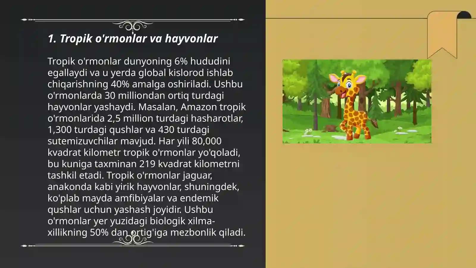 Hayvonlarning yashash joyi 3