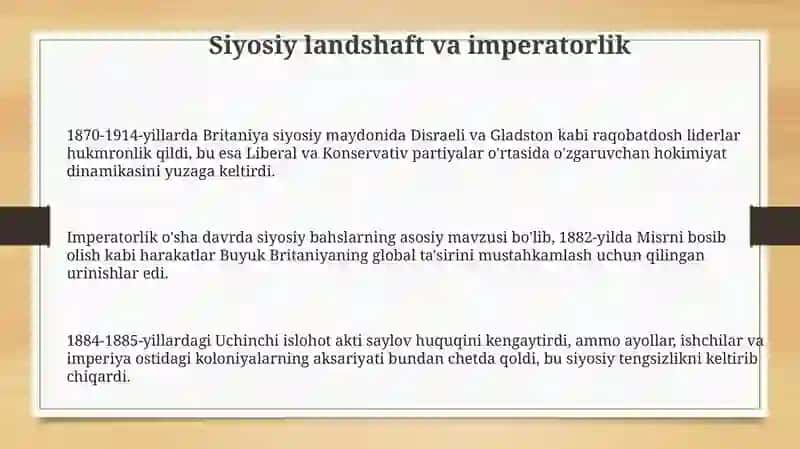 1870 1914 yillarda Angliya 3