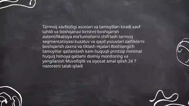 Tarmoq xavfsizligini ta'minlash 3