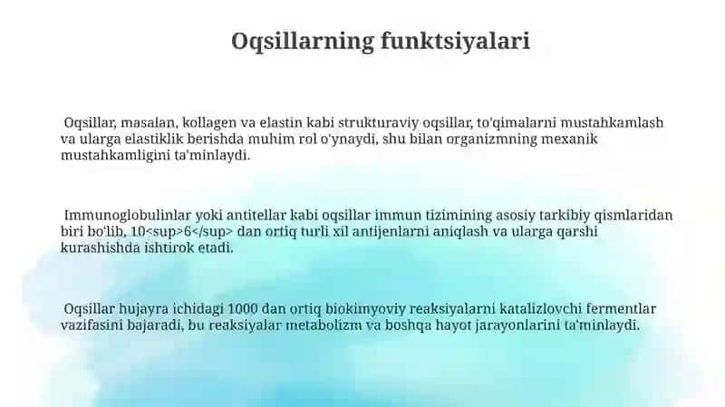Peptid va oqsillar 3