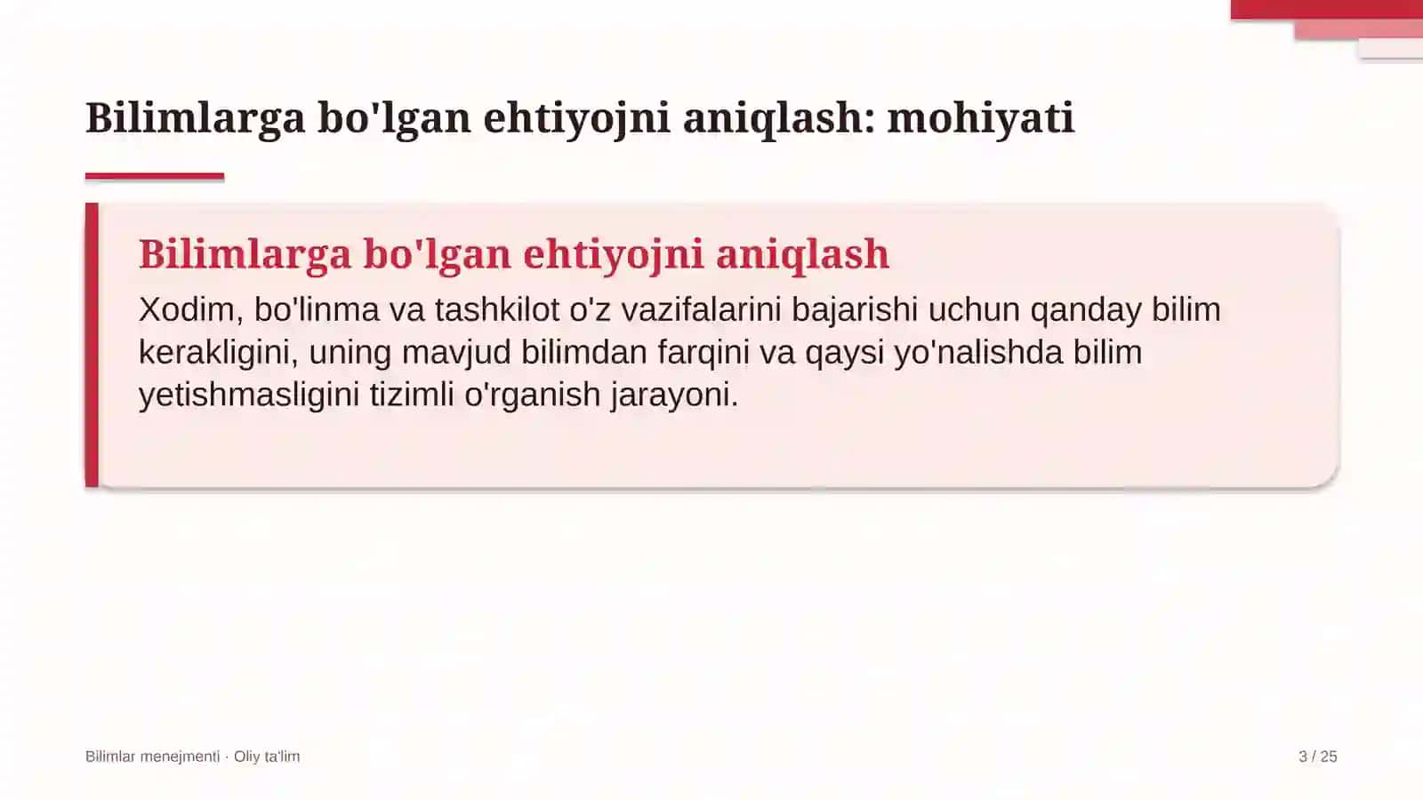 Kredit uyushmalarida bilimlarga bo'lgan ehtiyojni aniqlash 3
