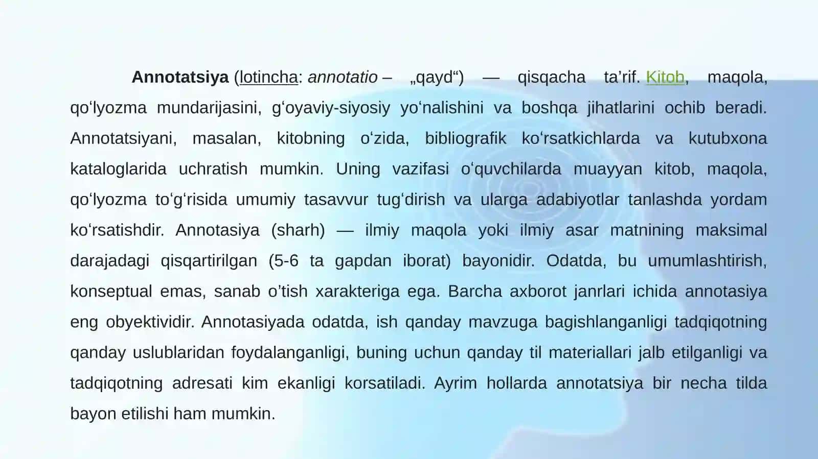 Maqola, taqriz,annotatsiya ishlarini tayyorlash metodikasi 3