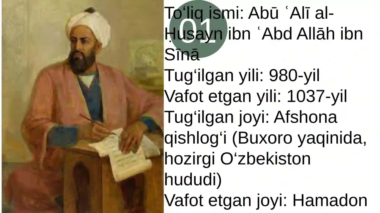 Ibn Sino hayoti va faoliyati haqida 3