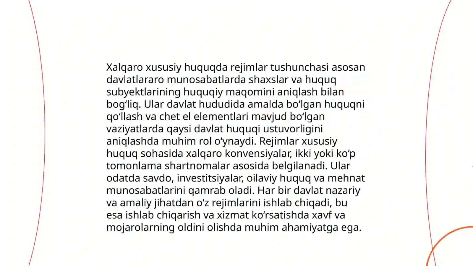 Xalqaro xususiy huquqda rejimlar 3