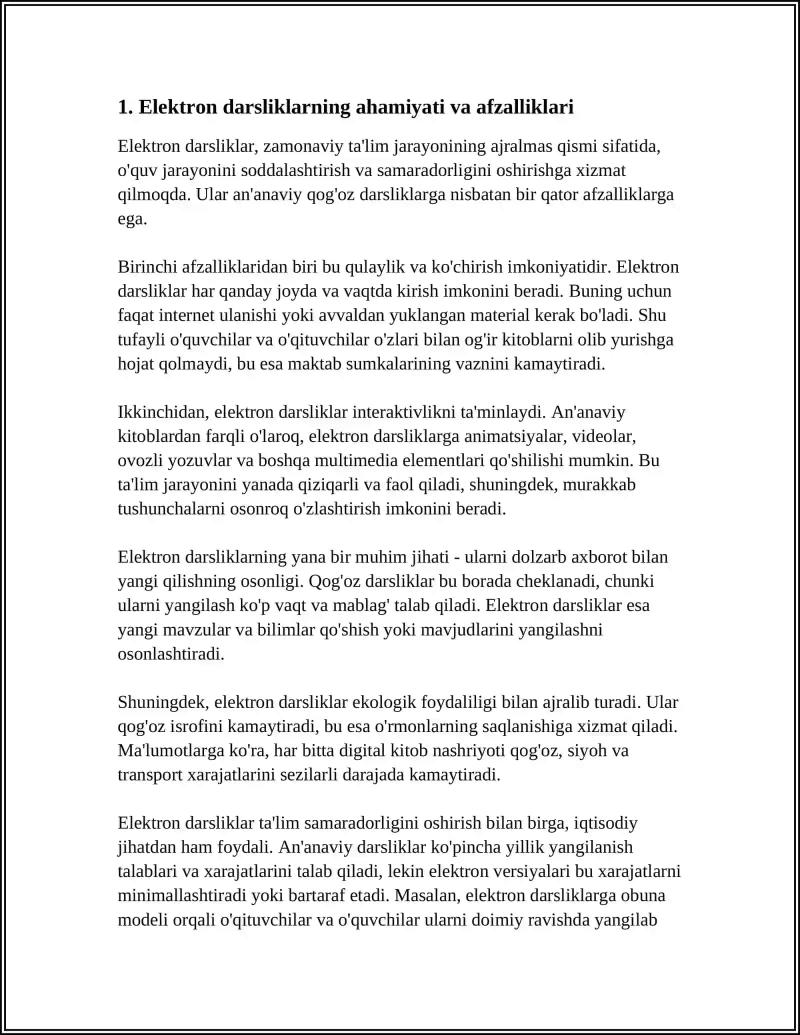 ELEKTRON DARSLIKLAR YARATISH MASALALARI 3