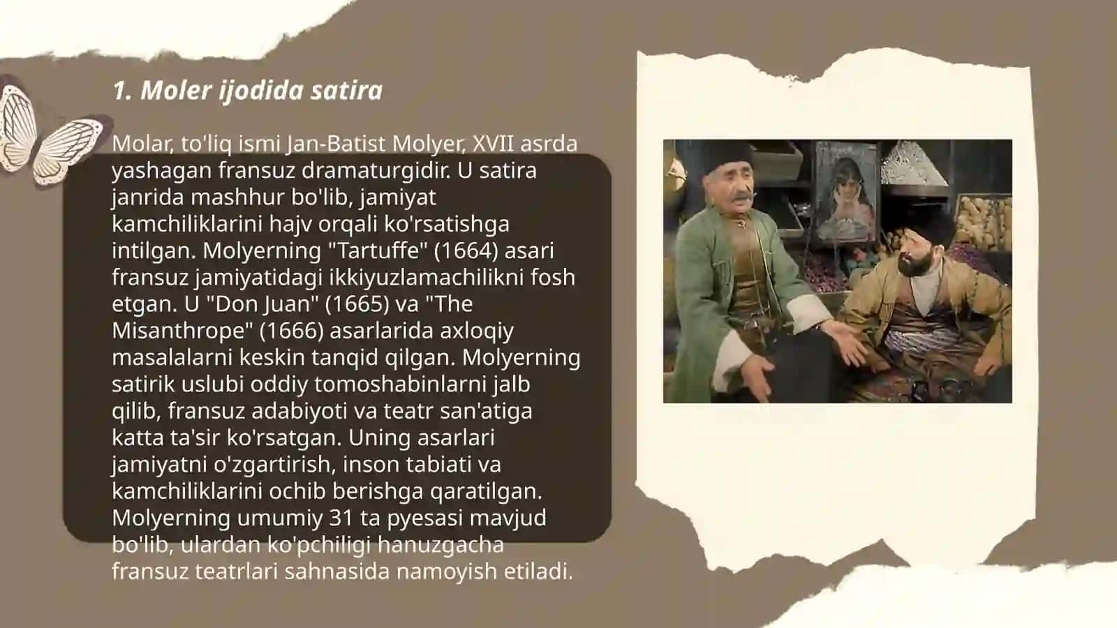 Moler ijodi. "Tortyuf" komediyasi 3