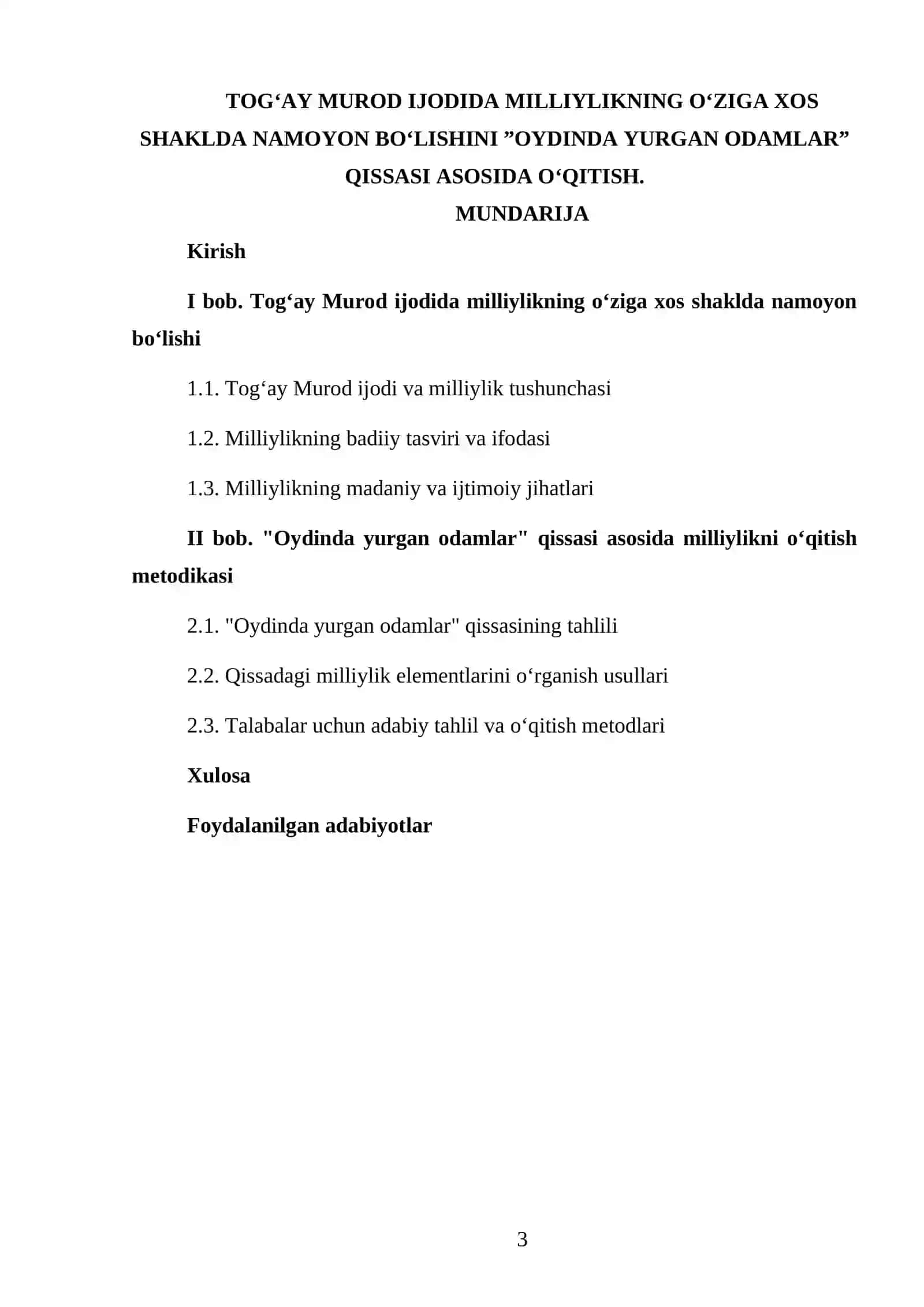 O'zbek adabiyotini o'qitish metodikasi 3