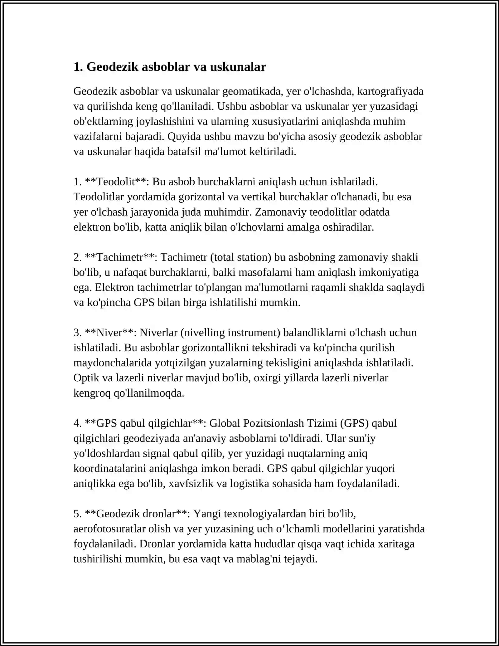 TEXNIK NIVELIRLASH ISHLARI 3