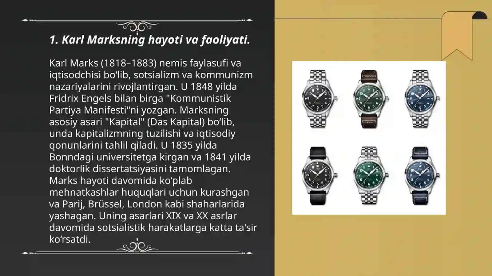 KARL MARKS VA MARKSIZM: KAPITALIZM TANQIDI VA SINFIY 3