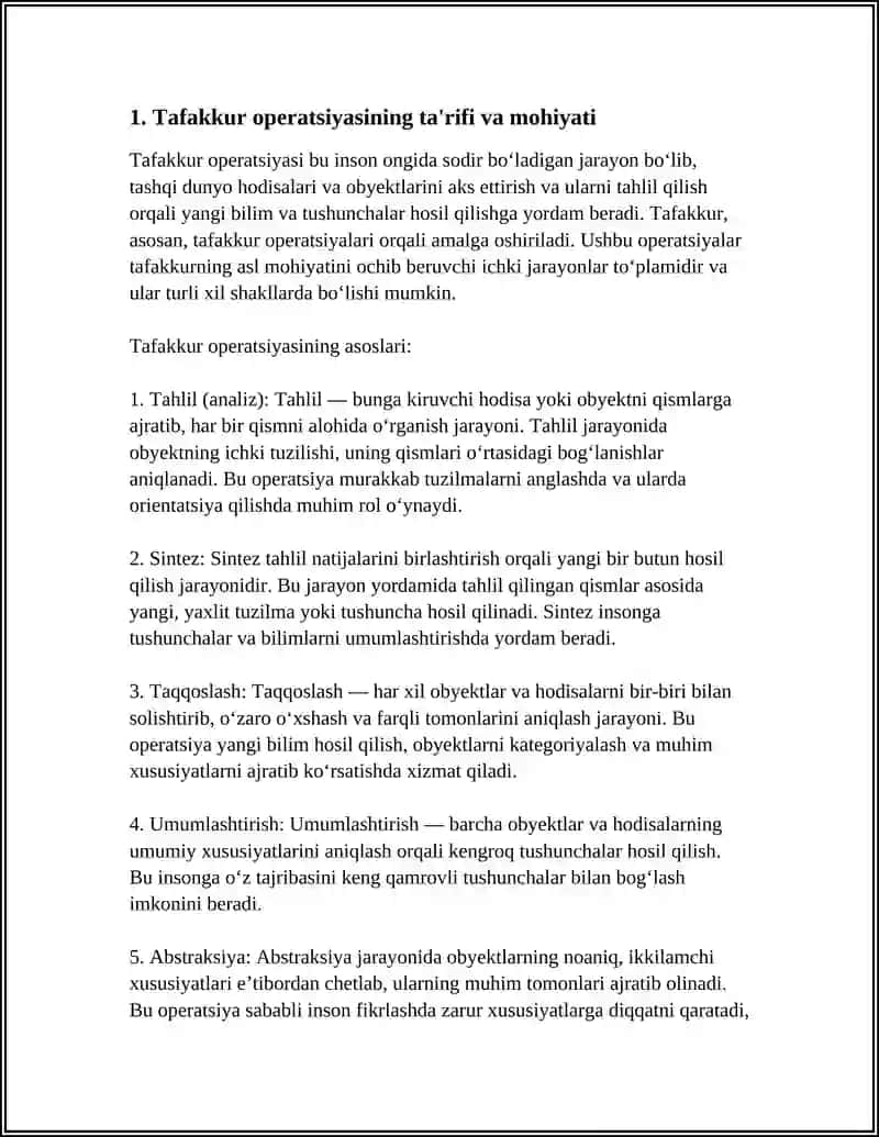 TAFAKKUR OPERATSIYASI 3