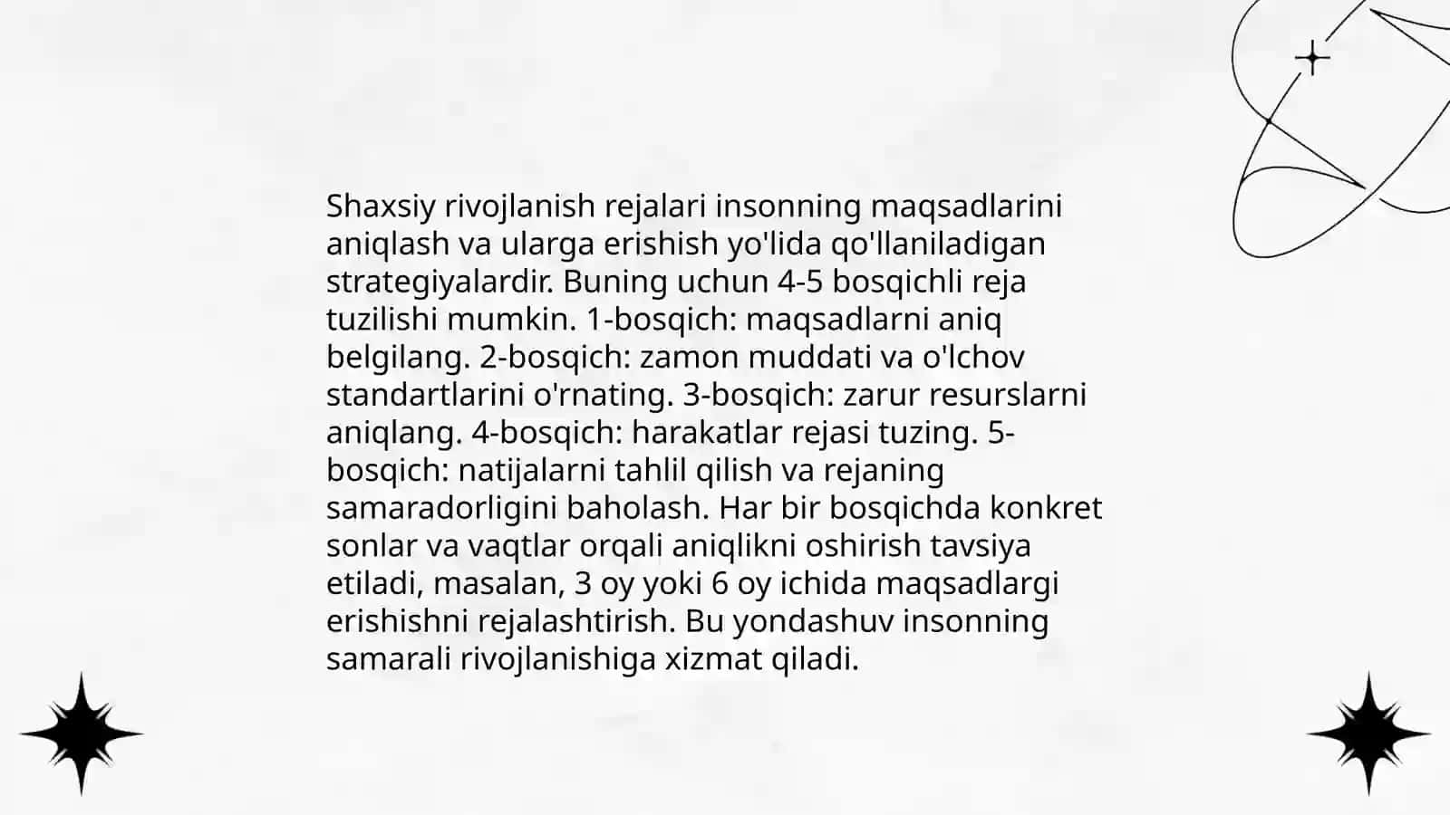 Shaxsiy ishlashni ko’rib chiqish va baholash 3