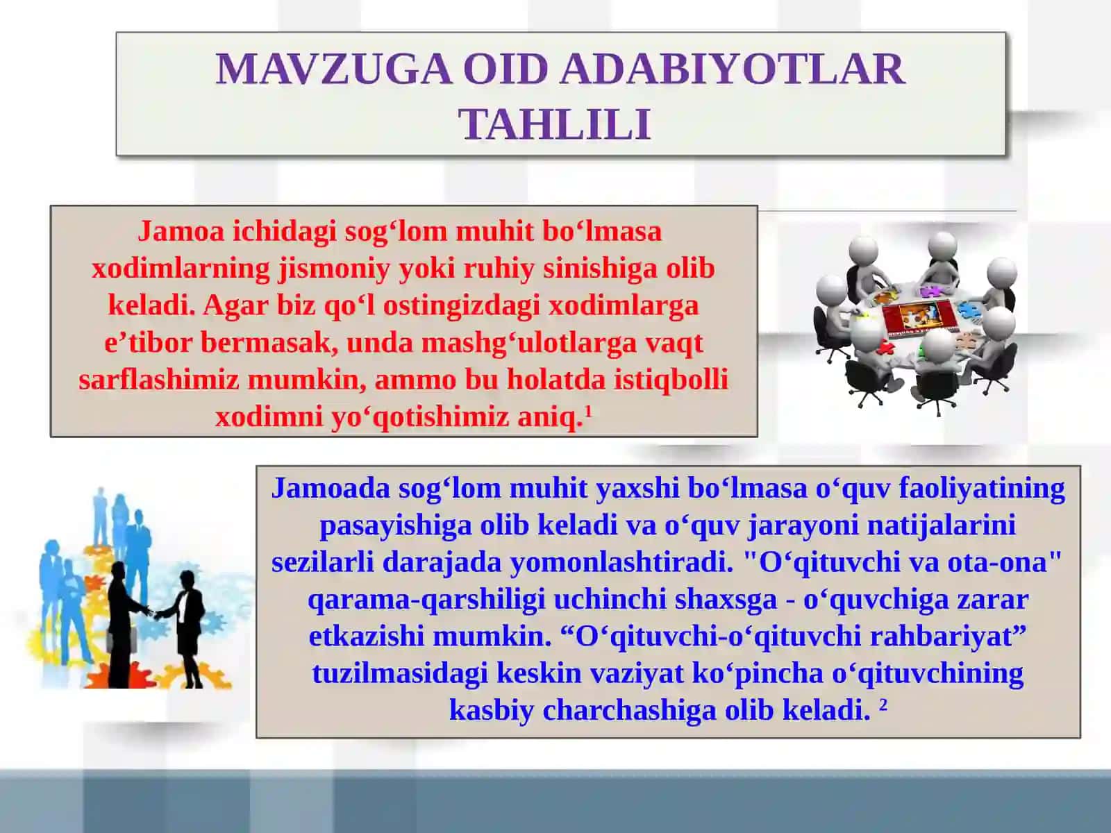 Jamoada sog‘lom muhitni yaratish va maktabning jozibadorligini oshirish 3