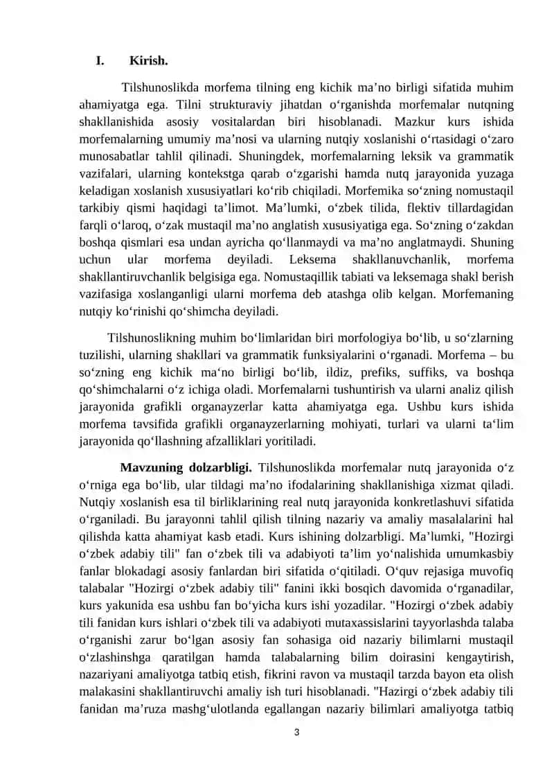 Morfema tavsifida grafikli organayzerlar 3