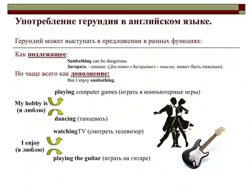Герундий в английском языке 3