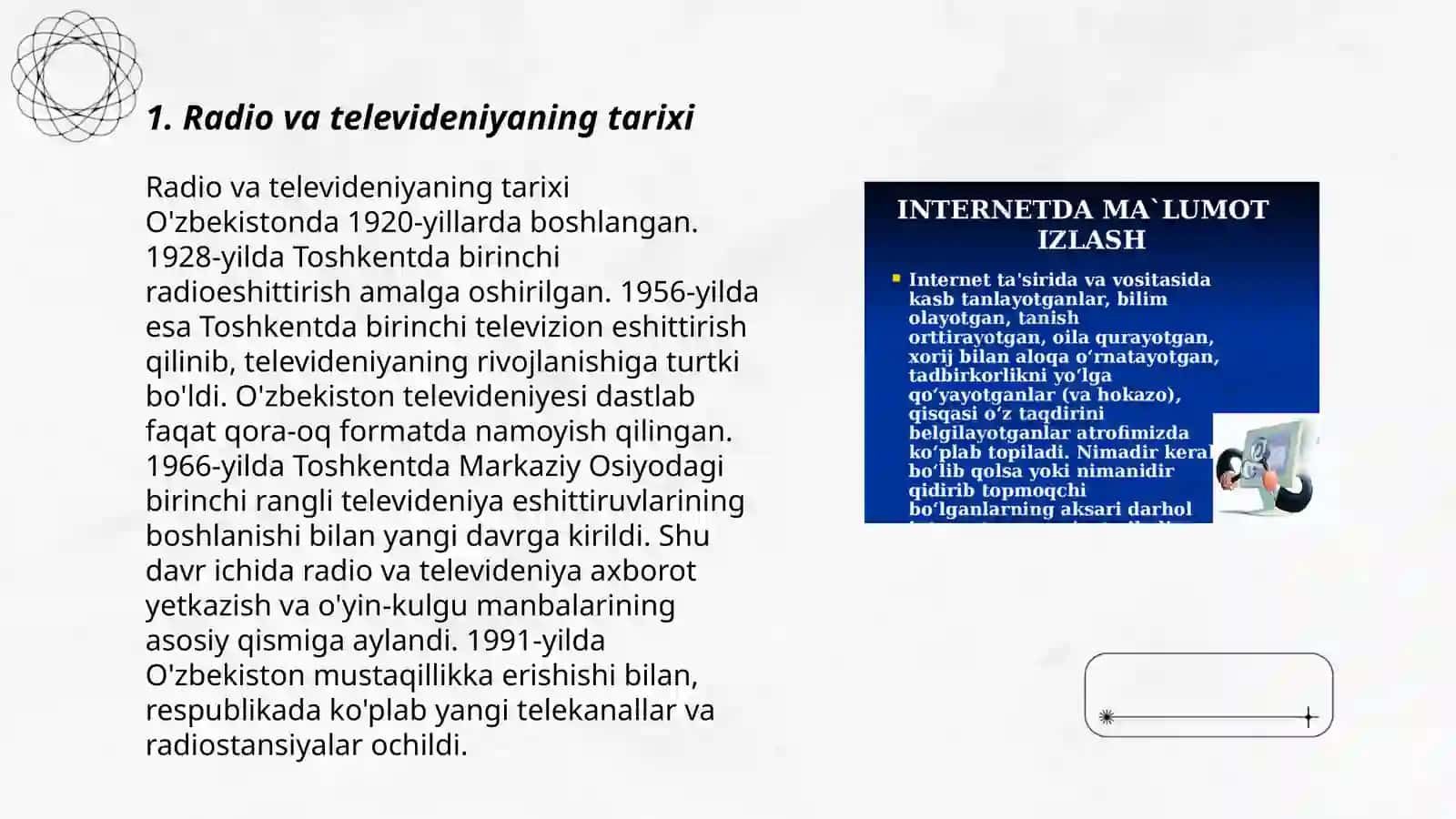 Radio va televideniyaning tarixi 3