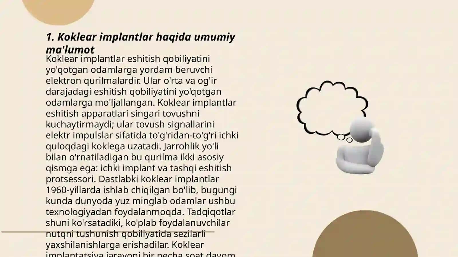 Koklear implantlar haqida umumiy ma'lumot 3