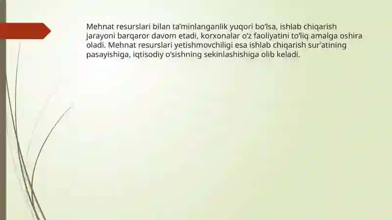 Mehnatresurslaribilanta’minlananlikdarajasi 3