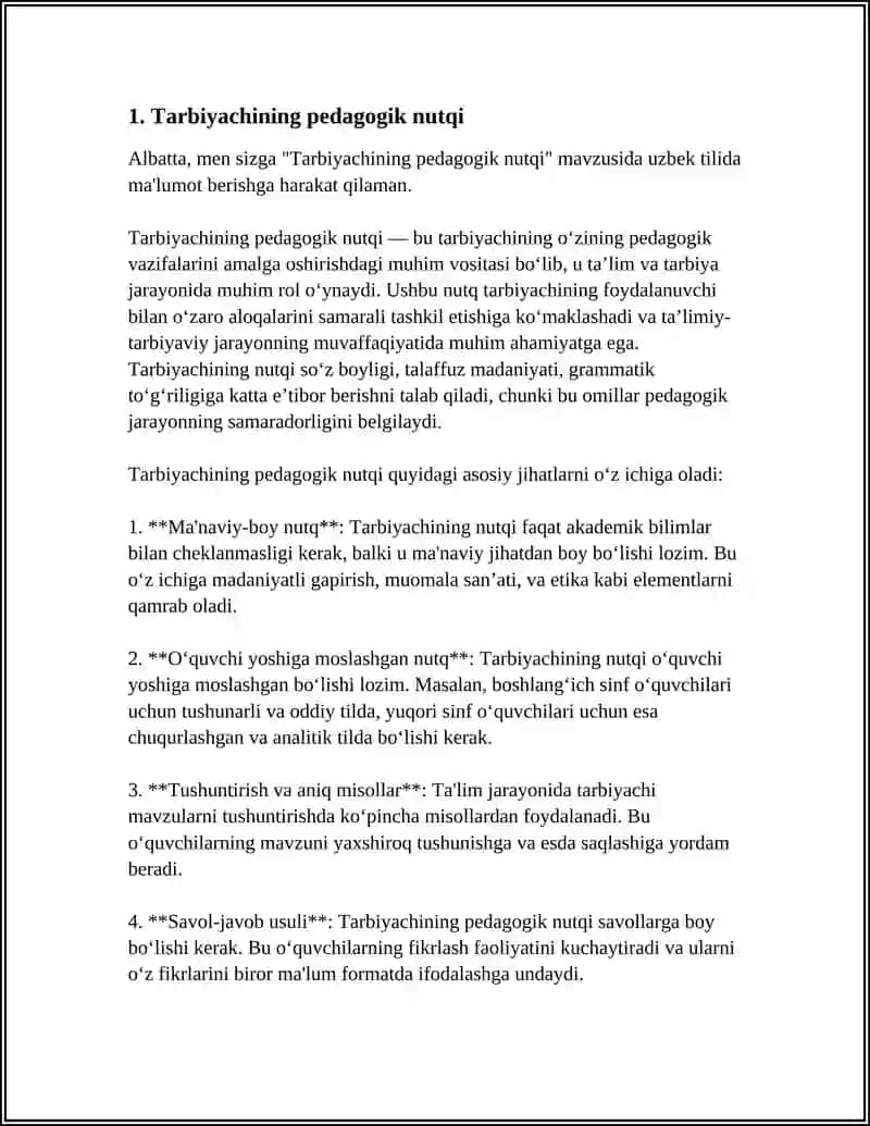 Tarbiyachining pedagogik nutqi 3