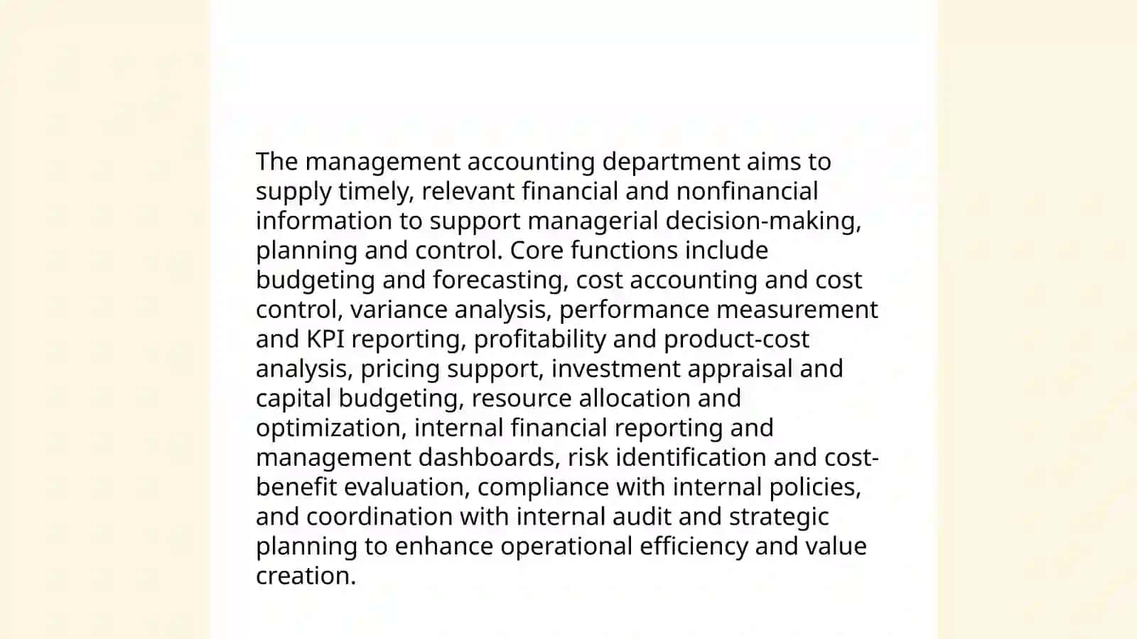 organization of management accounting 3