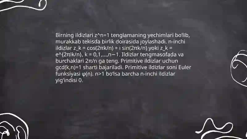Birninig ildizlari 3