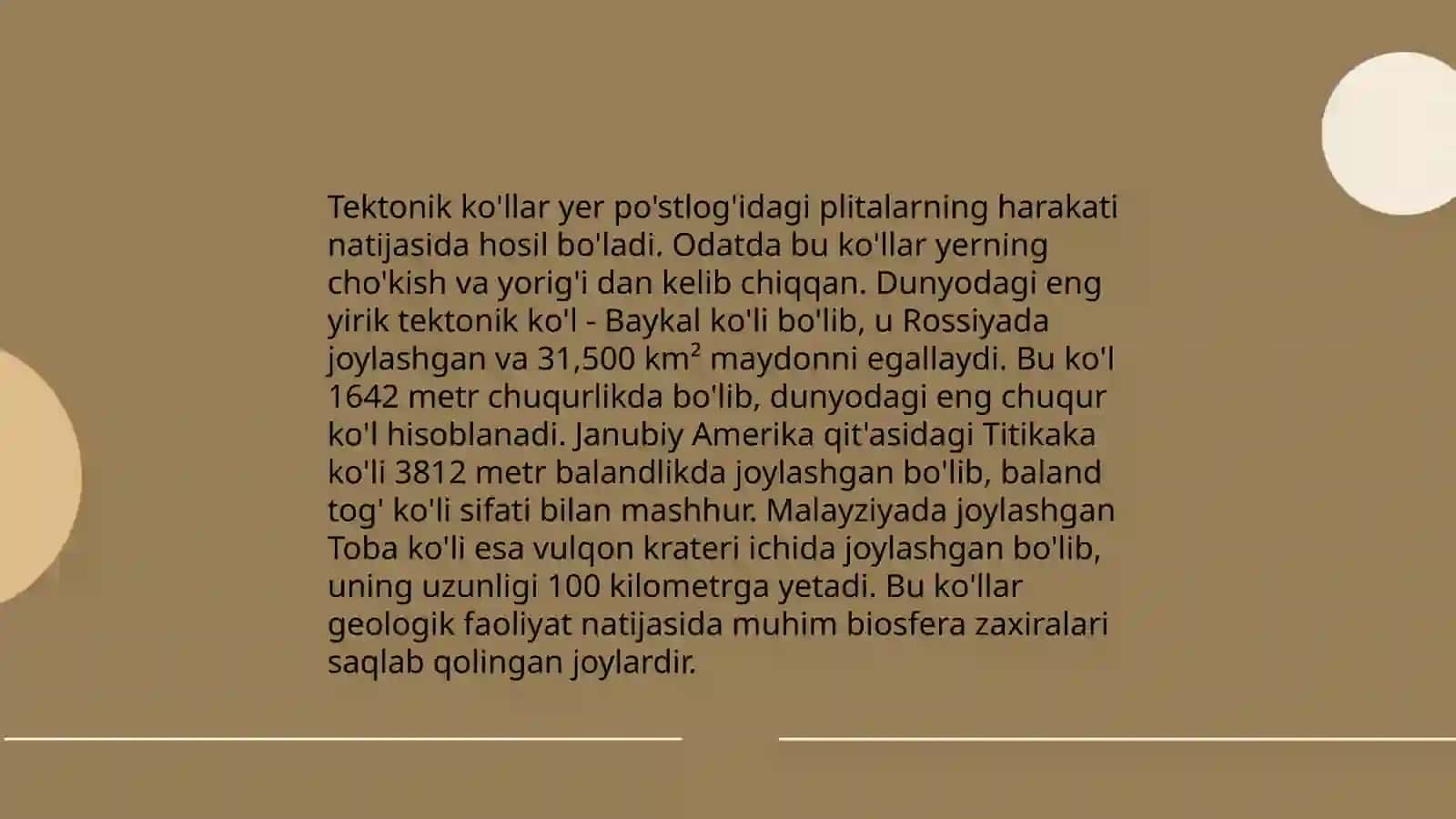 Tektonik ko‘llar 3
