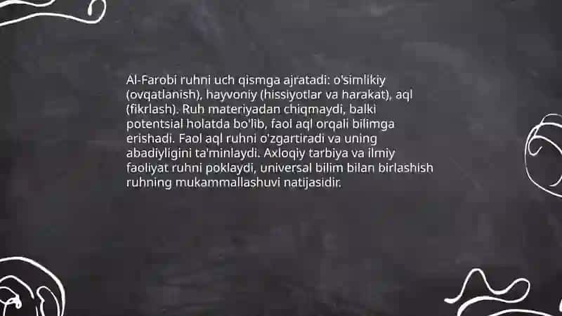 Sharq mutaffakirlarining psixologik g'oyalari 3