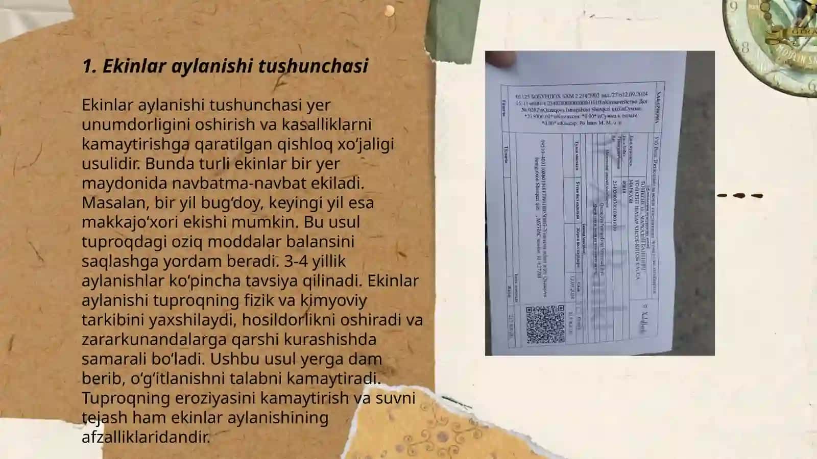 Ekinlar aylanishini tuzish tartibi 3
