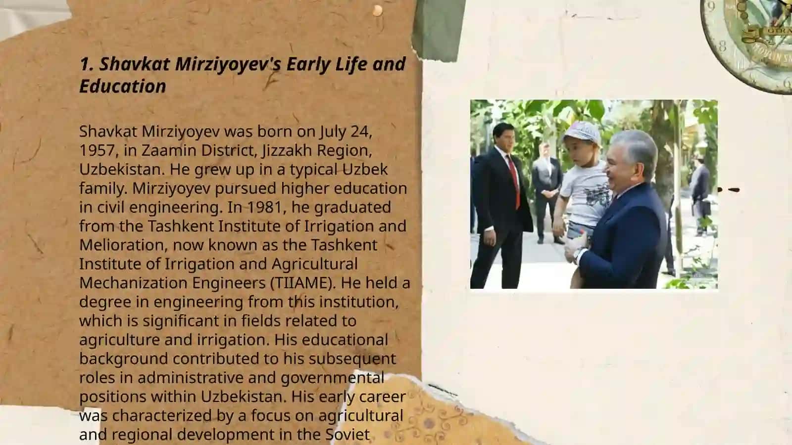 Shavkat Mirziyoyev's Early Life and Education 3