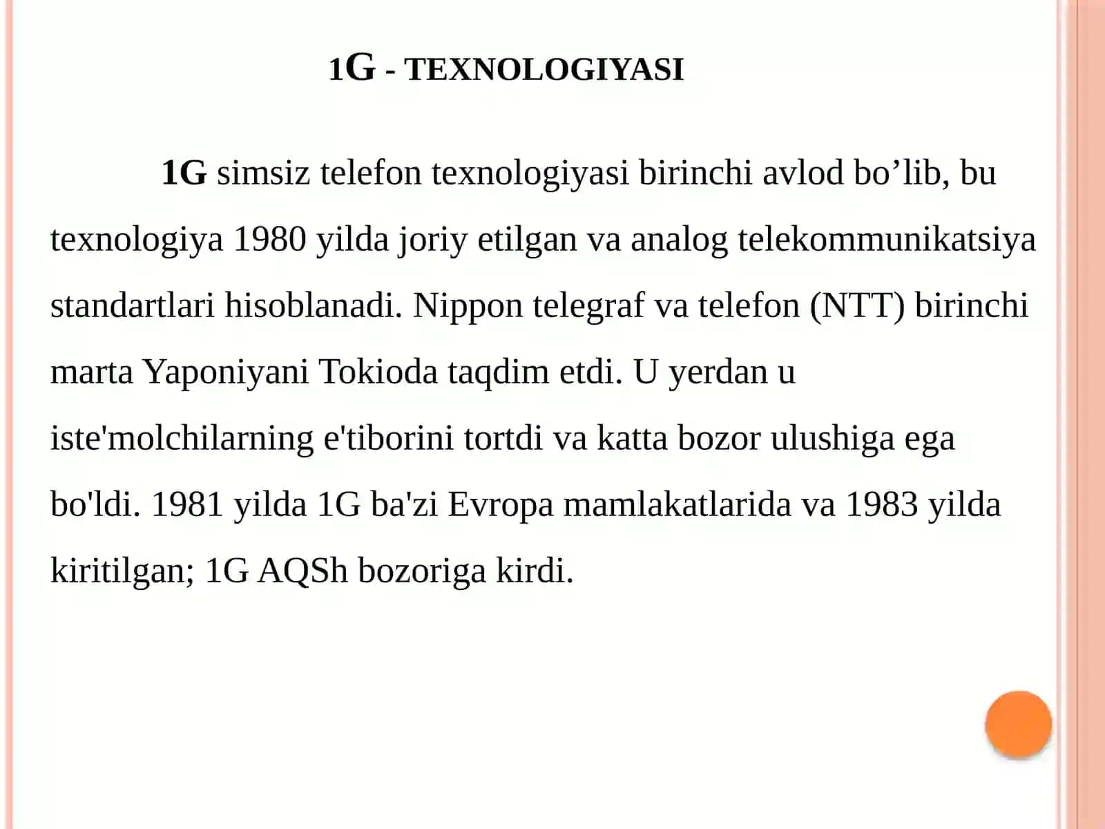 MA’RUZA-16.Mobiltarmoqlari. 3G (UMTSvaWCDMA), 4G (WiMAXvaLTE)va5Gtexnologiyalari 3