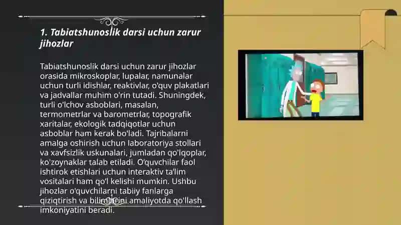 Tabiatshunoslik darslarini jihozlash va oʻlkashunoslik burchagini tashkil etish 3