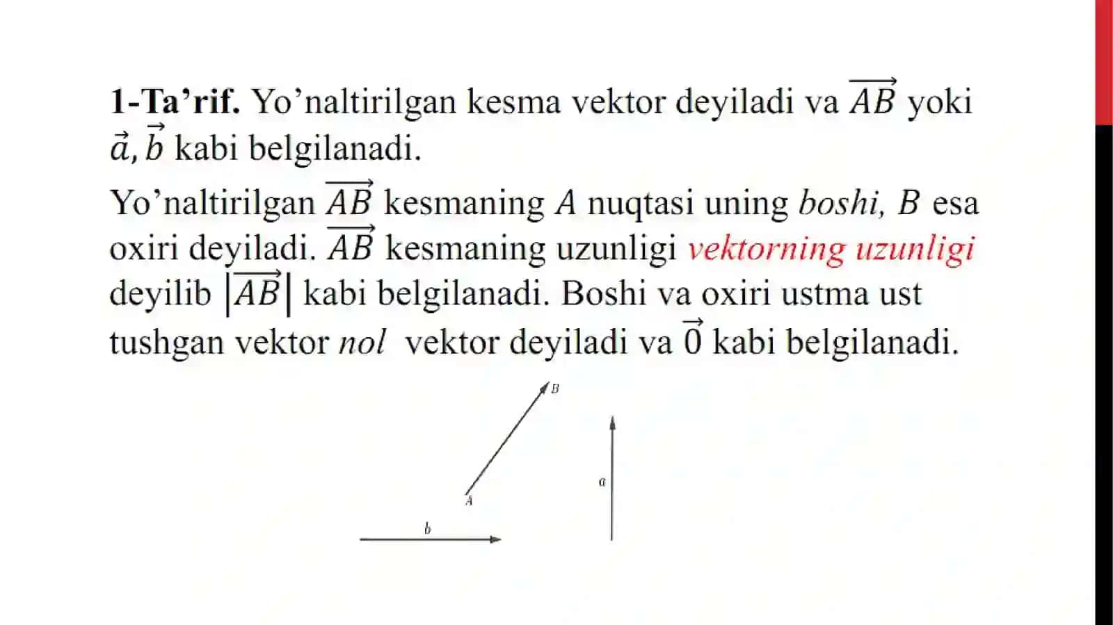 Vektorlar algebrasi 3