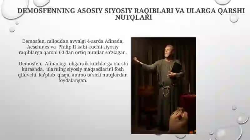 Demosfen notiqlik faoliyatini oʻrganishning ahamiyati 3
