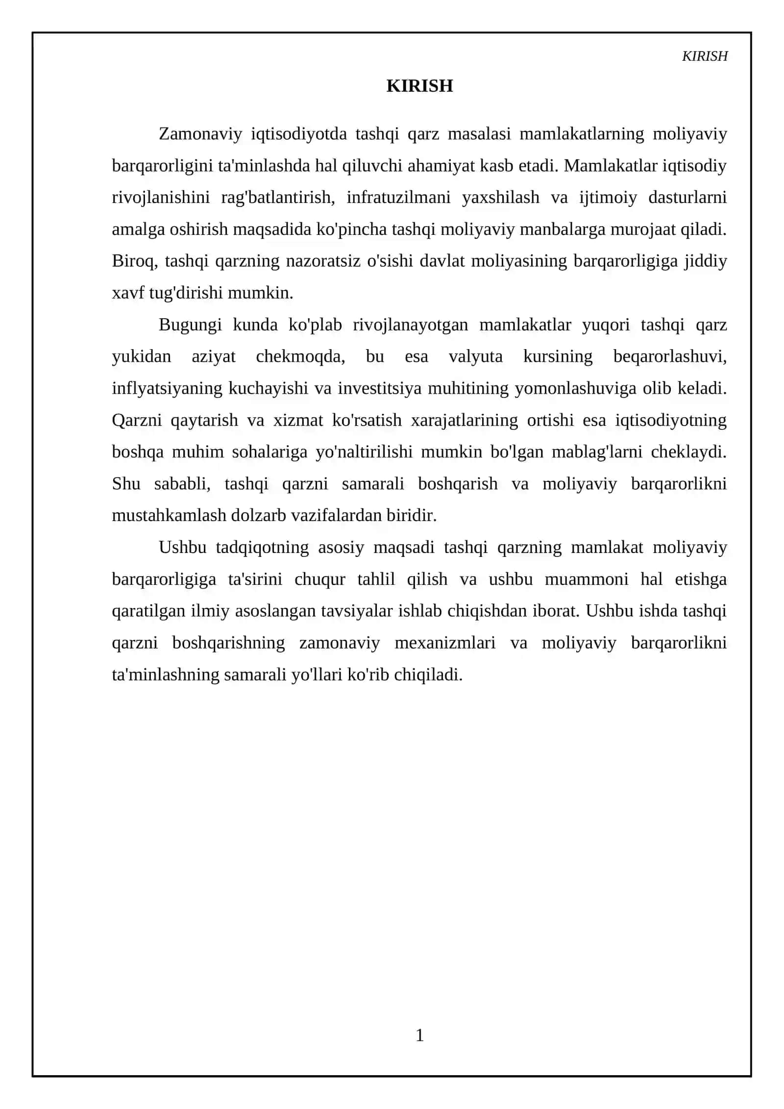 Tashqi qarz va moliyaviy barqarorlik 3