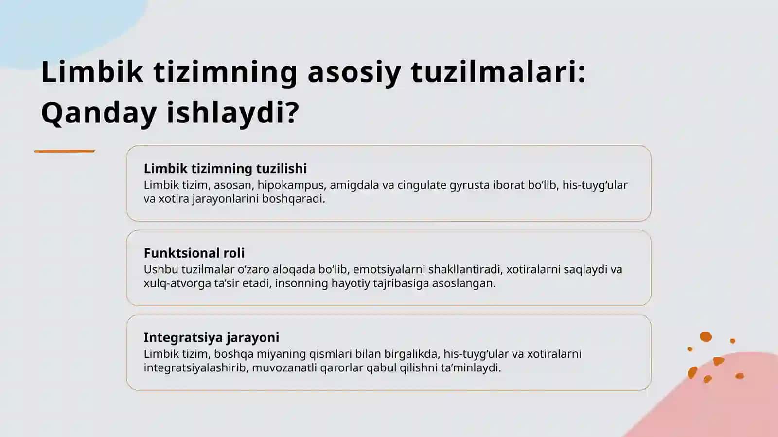Limbik tizim va uning genezi 3