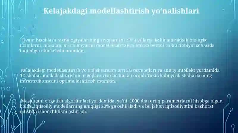 Model va modelashtirish 3