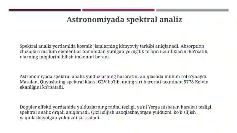 Spektral analizning ahamiyati 3