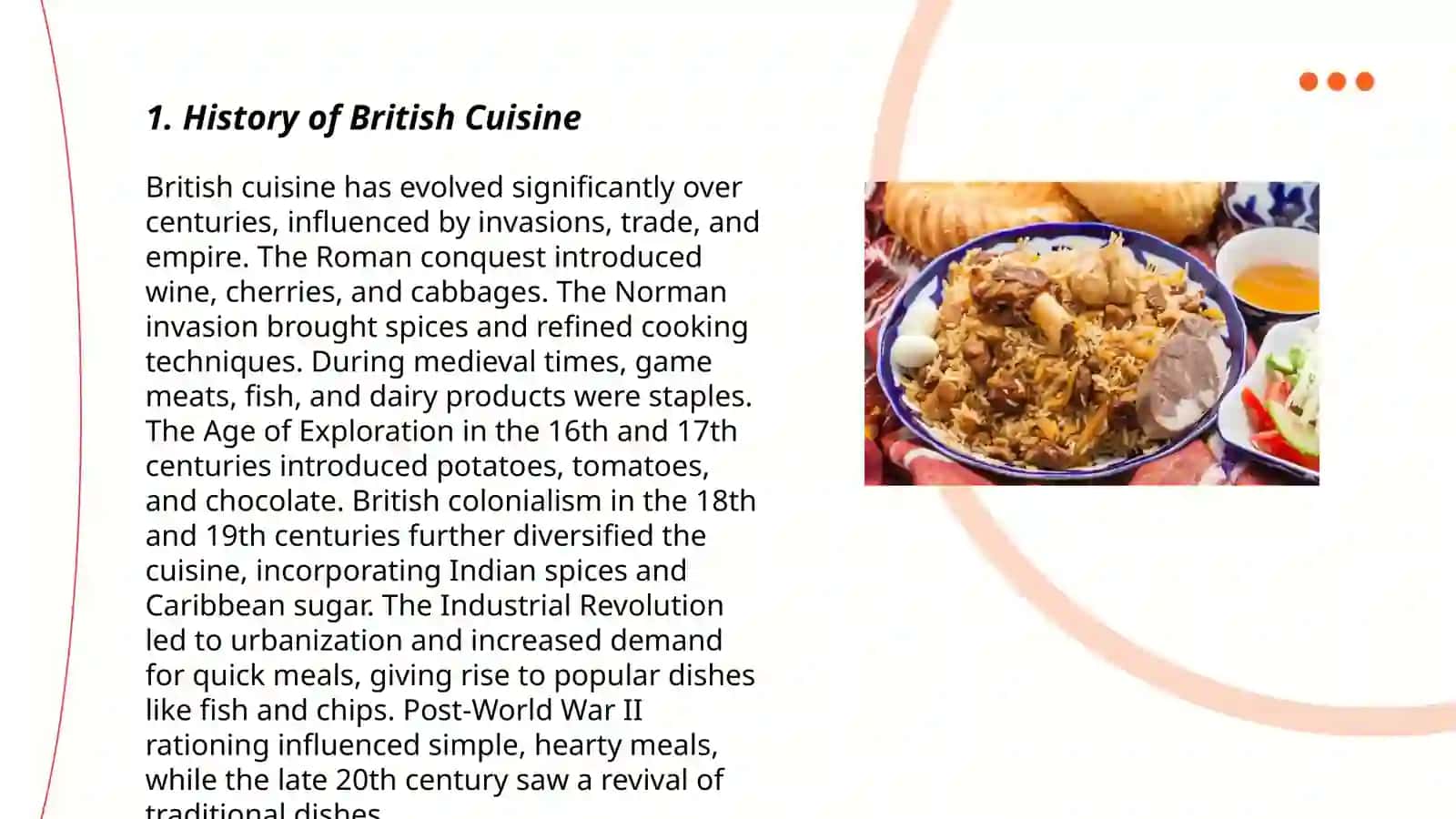 British and Uzbek national food 3