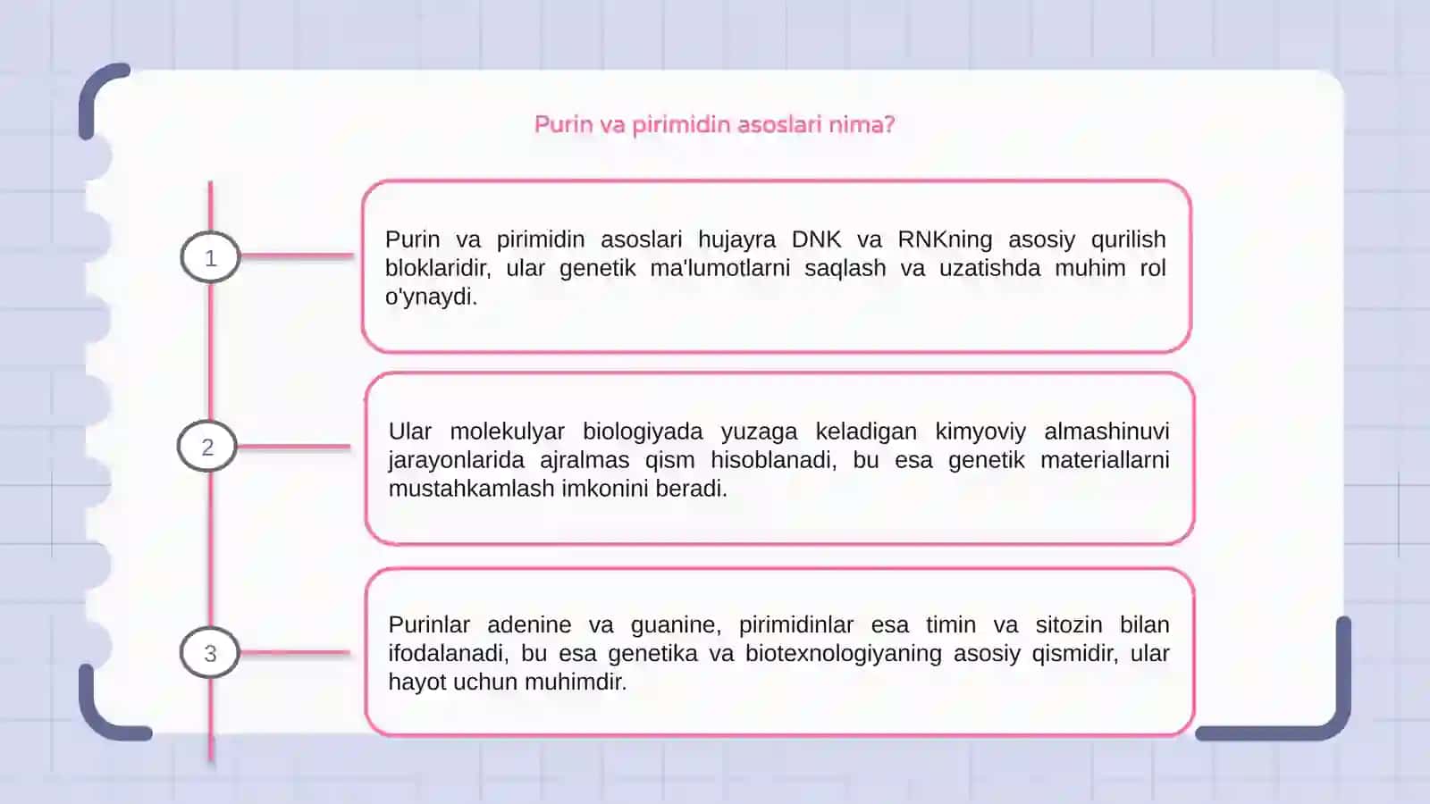 Purin va pirimidin asoslari almashinuvi 3