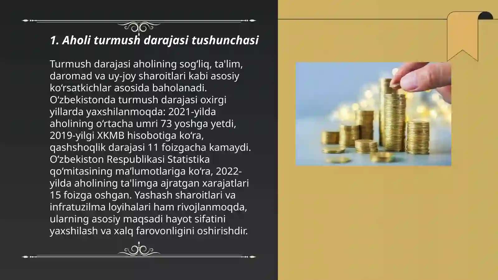 Aholi turmush darajasi va uning asosiy ko'rsatkichlari 3
