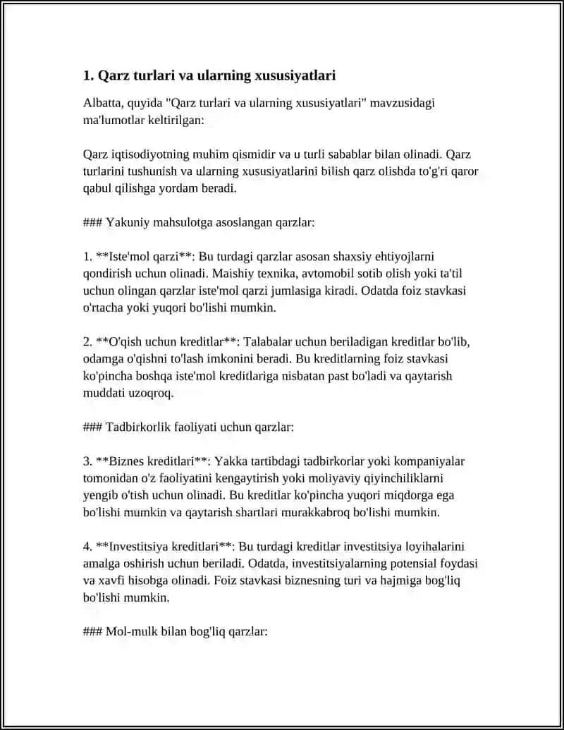 Qarzlar boshqarilishi 3