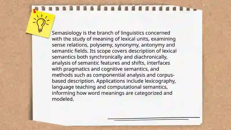 Semasiology 3