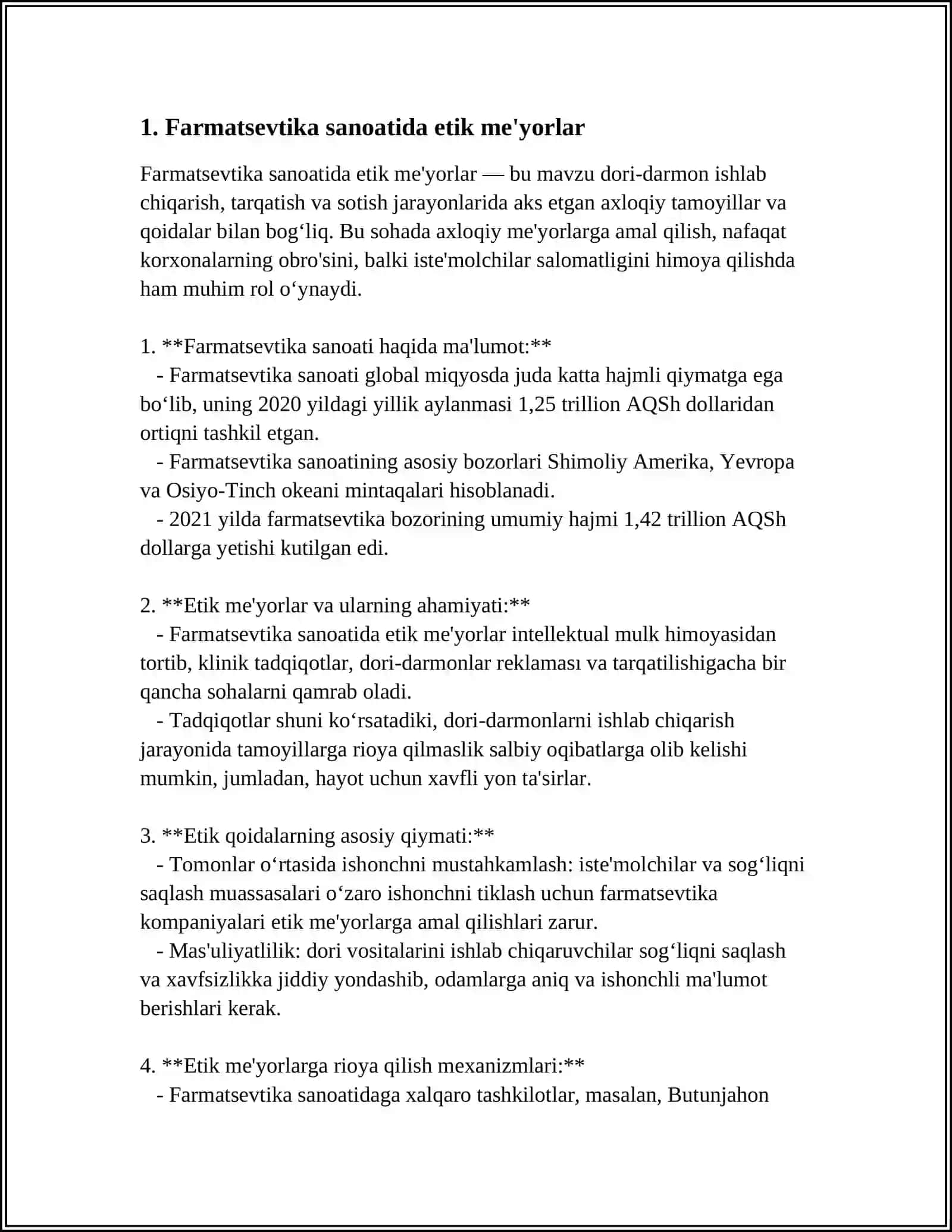 Farmatsevtika Sanoatidagi Etika 3