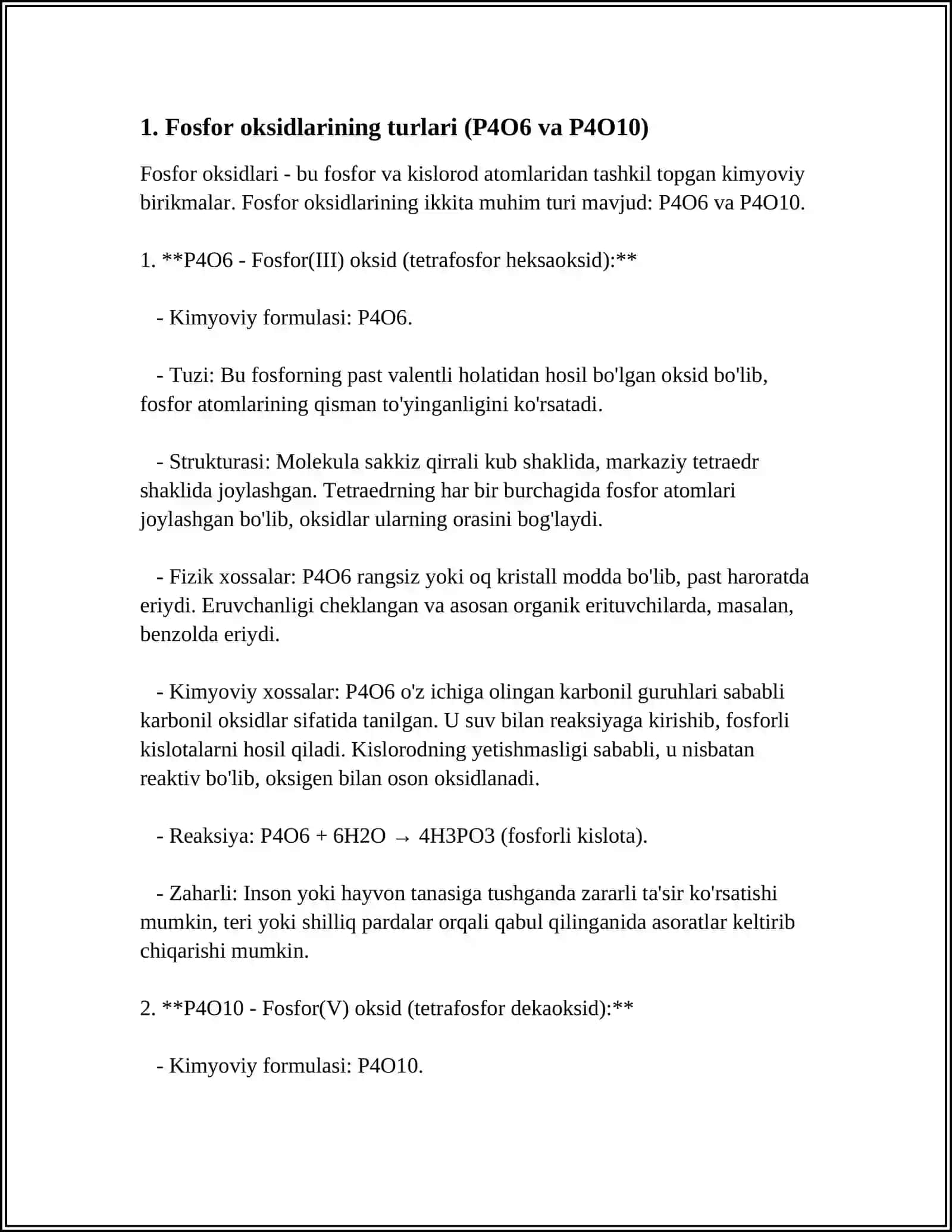 FOSFOR OKSIDLARI VA KIDLORODLI KISLOTALAR 3