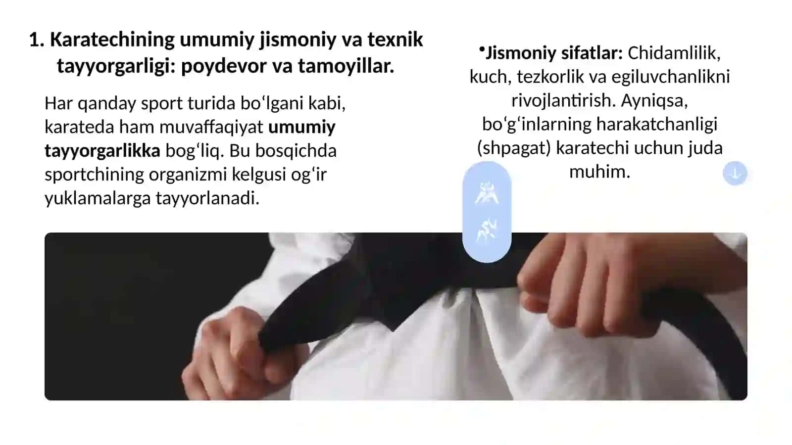 KARATECHINING UMUMIY VA MAXSUS TEXNIK TAYYORGARLIGI 3