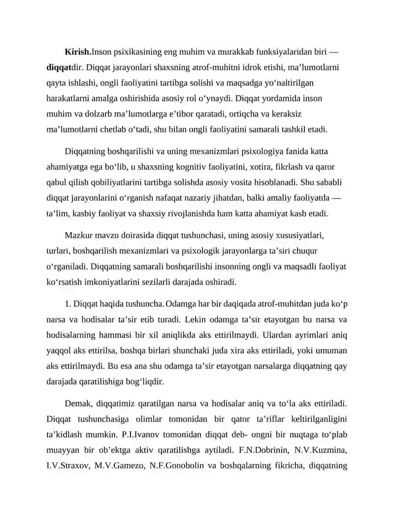 Umumiy Psixologiya Fanidan REFERAT 3
